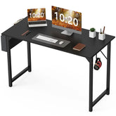 JHK Computer Desk – Modern Study & Gaming Table with Side Bag & Hook - Himpall